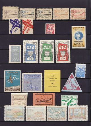World,  Airmail Labels