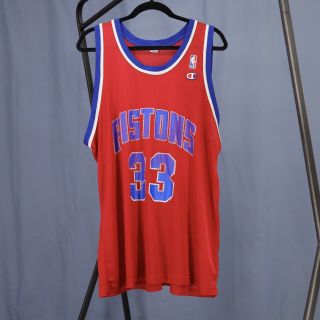 Grant Hill Detroit Pistons Jersey Vintage 90s Champion Nba Extra Large 33