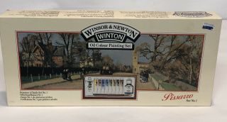 Vintage Winton Winsor & Newton Oil Colour Painting Set PISARRO No.  1 2