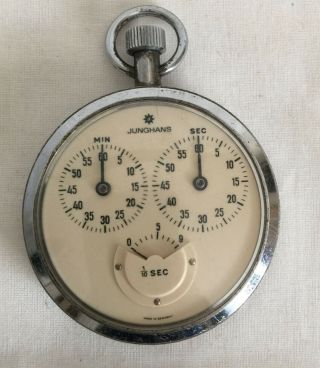 Junghans Pocket Stop Watch Germany,  Fine,  2”