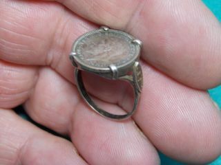 Vintage Silver Hand Made Coin Ring Metal Detecting Detector Finds