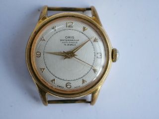 Vintage Oris 15 Jewels Swiss Made Mens Watch - Spares