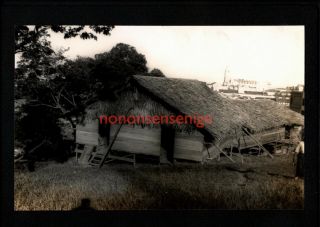 Singapore Chinese Coolie Homes Unique Vintage Real Photo Pc 1930 