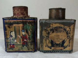 Antique Ying Mee Woo Long Tea Cans 3