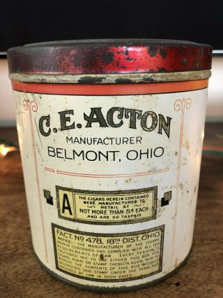 Vintage Rare Cigar Tobacco Advertising Tin Canister – Orioles 3