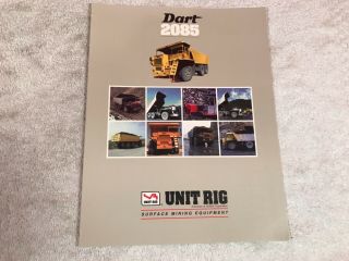 Rare Unit Rig Dart 2085 Dump Truck Dealer Sales Brochure