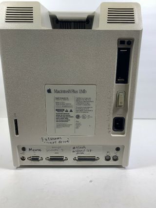 Vintage Apple Macintosh Plus Desktop Computer M0001A Parts Not 3