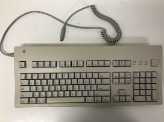 1990 Vintage Apple Extended Keyboard Ii Model M3501 With Cable