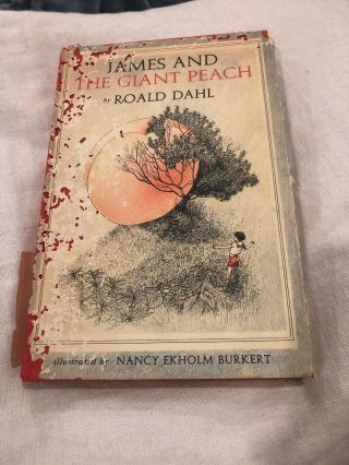 James And The Giant Peach Roald Dahl Borzoi Alfred Knopf Hard Cover Vintage