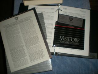 COMPLETE VISICALC SOFTWARE FOR APPLE II,  II,  100 PERCENT COMPLETE VG SHAPE 2