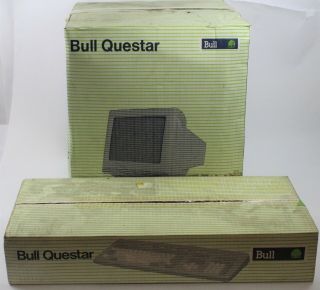 Bull Questar Dmu 3105 Terminal W/ Kbu 3103 Keyboard