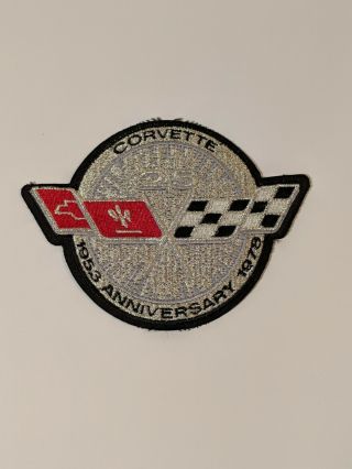 1978 Chevrolet Corvette 25th Anniversary Patch Willabee & Ward Large 6 "
