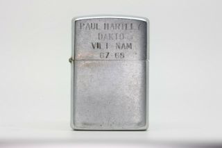 Vietnam Zippo Lighter Identified Of Paul Hartley Viet Nam 1967