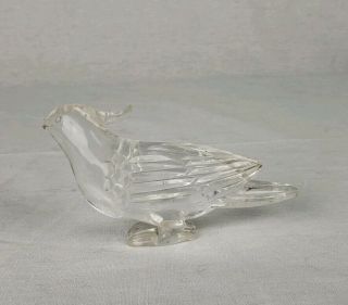 Antique Chinese Carved Rock Crystal Bird Sculpture Figure Statue