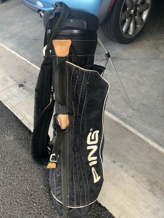 Vintage Ping Hoofer Golf Carry Stand Bag Good