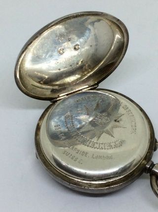 Vintage Sterling Silver Pocket Watch,  Sir John Bennett - Royal Observatory 1923