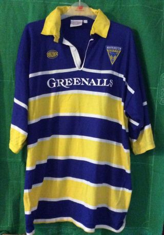 Warrington Wolves Vintage 2000 Greenalls Rugby League Shirt 46/48”