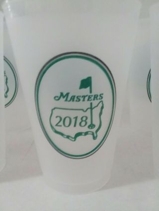 Set Of 30 2018 Masters Golf Plastic Cups Clear Pool Beach Bbq Party 20 Oz.
