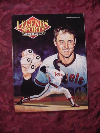 Legends Of Sports Cards Memorabilia July August 1992 Nolan Ryan Tom Seaver