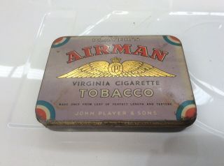 Player’s Airman Virginia Cigarette Tobacco Tin Manufactured In Australia