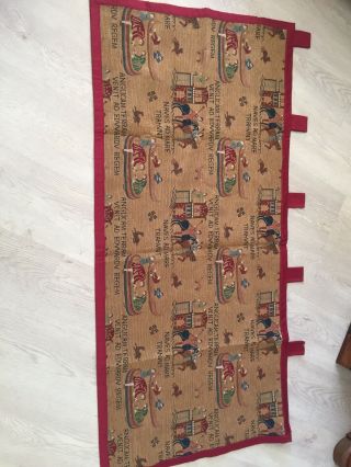Large Vintage Tapestry/wall Hanging With Medieval Scene 4.  5ft X 2.  2 Ft