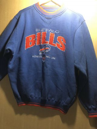 Vintage Buffalo Bills 90s Sweatshirt Size Men Large Logo Athletic Proline