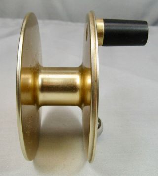 Fin Nor No.  1 Direct Drive Fly Reel Spool Gold Anodized Old Stock 2