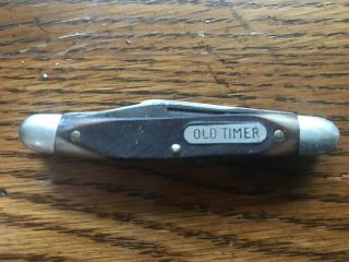 Vintage Schrade Miniature Old Timer Pocket Knife 3 Blade