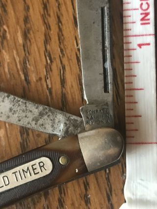 Vintage Schrade Miniature Old Timer Pocket Knife 3 blade 3