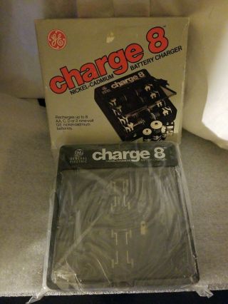 Ge General Electric Charge 8 Nickel - Cadmium Rechargeable Battery Charger