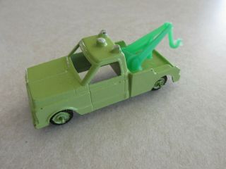 Mc184 Vintage Midgetoy Diecast Nos Lime Green Tow Truck Wrecker Rare Color 2.  5 "