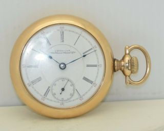 Vintage Waltham Crescent St Pocket Watch 18s 15j C.  1893 Ygf Swing - Out Case