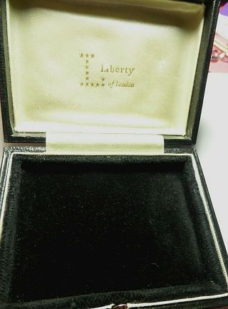 Vintage Black Liberty Of London Jewellery Presentation Display Box