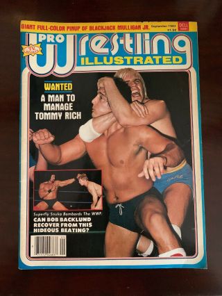 Pro Wrestling Illustrated September 1982 Tommy Rich Wwe Wwf Nwa Wcw Awa
