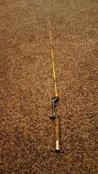 Vintage Heddon Pal " Wormer " Fishing Rod,  Pole,  6277,  Casting,  1 Piece,  66.  5 "
