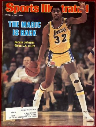 Sports Illustrated March 9,  1981 Los Angeles Lakers Magic Johnson