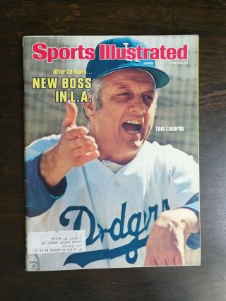 Sports Illustrated March 14,  1977 Tommy Lasorda L.  A.  Dodgers - Daytona Speedweek