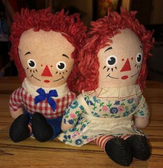 Mini 7” Raggedy Ann & Andy Dolls Knickerbocker Toy Company Inc.