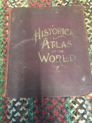1896 Historic Atlas Of The World Hs Smith