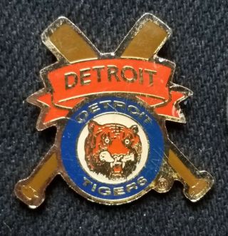 Mlb Baseball Detroit Tigers Sports Lapel Hat Tie Pin Old Stock