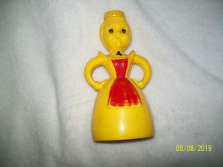 Vintage Yellow Merry Maid Laundry Sprinkler Bottle