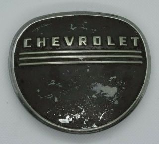 Vintage 1947 - 1953 Chevrolet Truck Horn Button /steel Emblem - Chevy Ornament