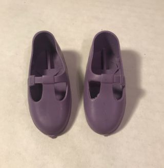 Vintage Ideal Lilac Purple T Strap Doll Shoes Fits All Crissy Family Velvet Mia