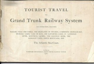 1900 Grand Trunk Railway Tourist Travel Brochure
