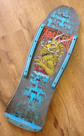 Vintage 1987 POWELL PERALTA STEVE CABALLERO DRAGON BATS Skateboard Deck 2