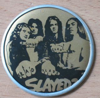 Slade Old Russian Pin Badge Button Singer Musician Band Vintage Rock Metal Vtg
