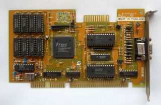 Trident 8900c 1mb Isa Graphics Card From 1991