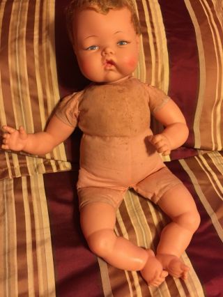 Vintage 1960s Ideal Thumbelina 20” Doll Ott - 19 - Ideal Toy Corp.  - Made In Usa,