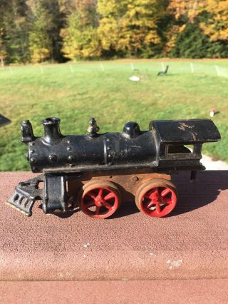 Antique Vintage Ideal? Cast Iron Train Locomotive For Toy Railroad