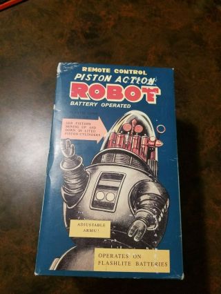 Remote control piston action robot red Robby robot 2